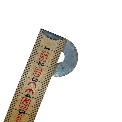 Rund stålbricka 24 mm med måttband