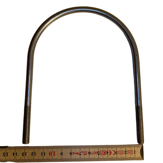 U-bygel i stål med gängade ändar 135x150 mm