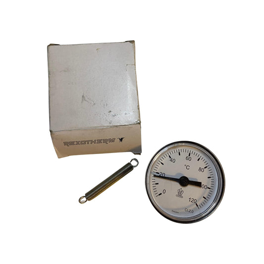 Rexotherm panntermometer 0 till 120°C med fjäder