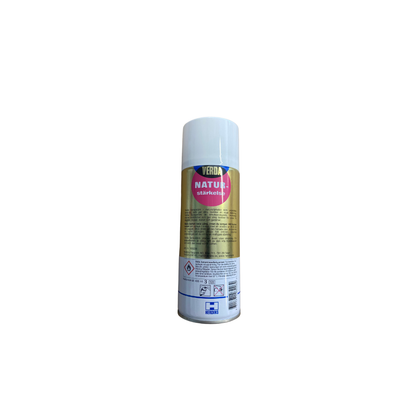 Verda Spraystärk 435 ml, baksida med bruksanvisning och säkerhetsinformation