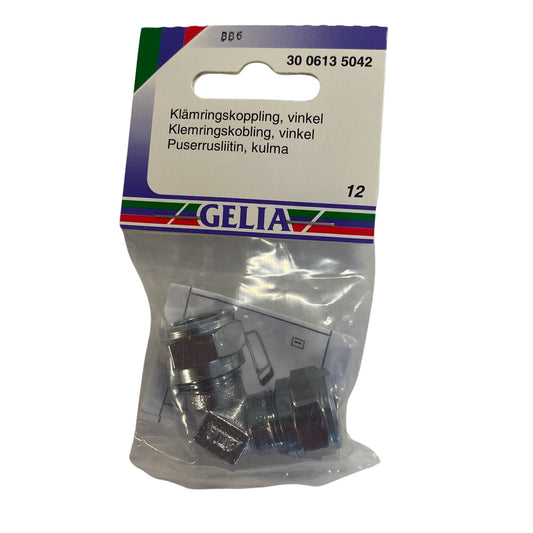 GELIA klämringskoppling vinkel 12 mm, förpackning