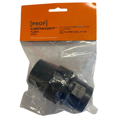 PROF plaströr vinkel 25x3/4" i plast, förpackning