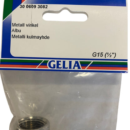 GELIA metallvinkel G15 1/2" - närbild på förpackning