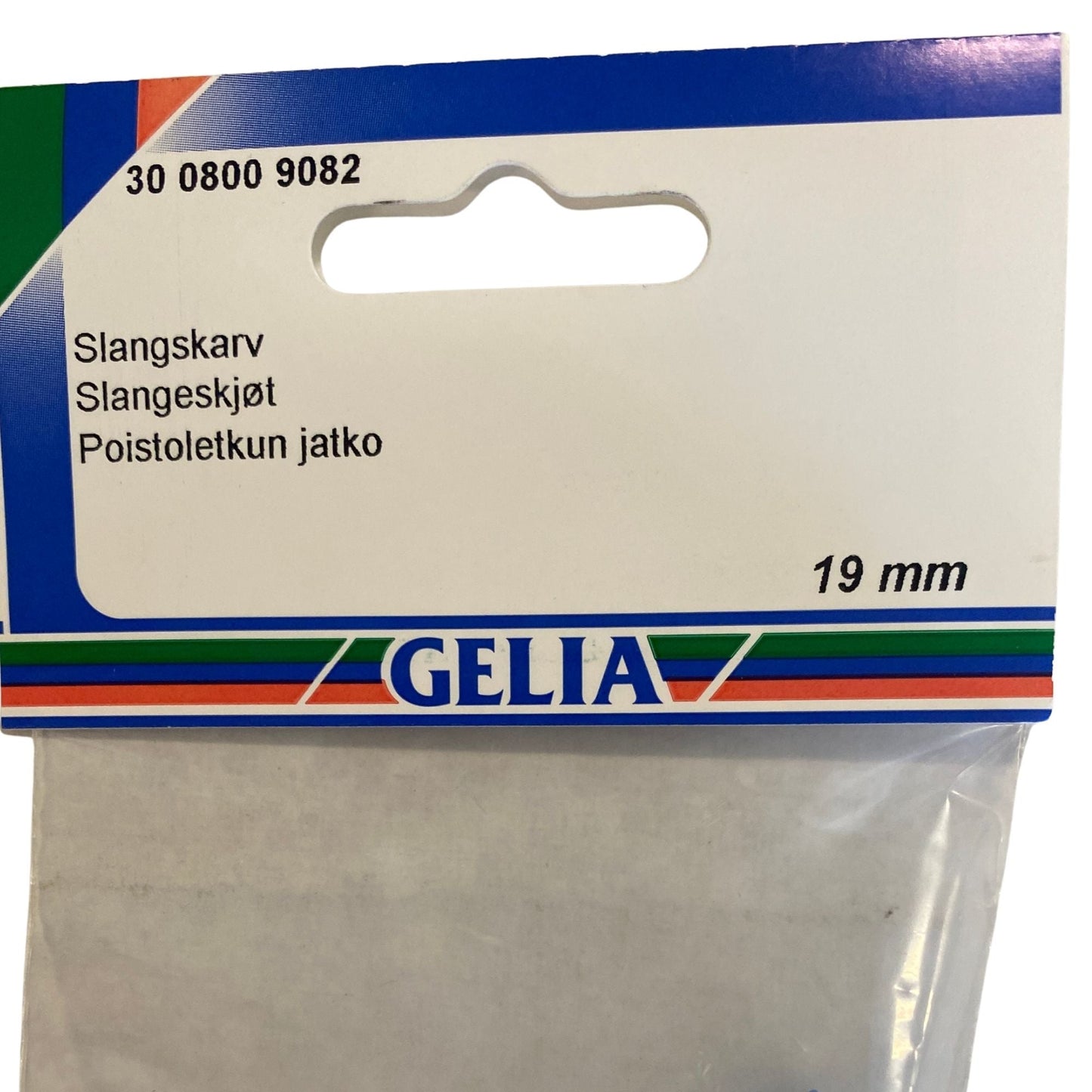 GELIA slangskarv 19mm i plast, förpackning