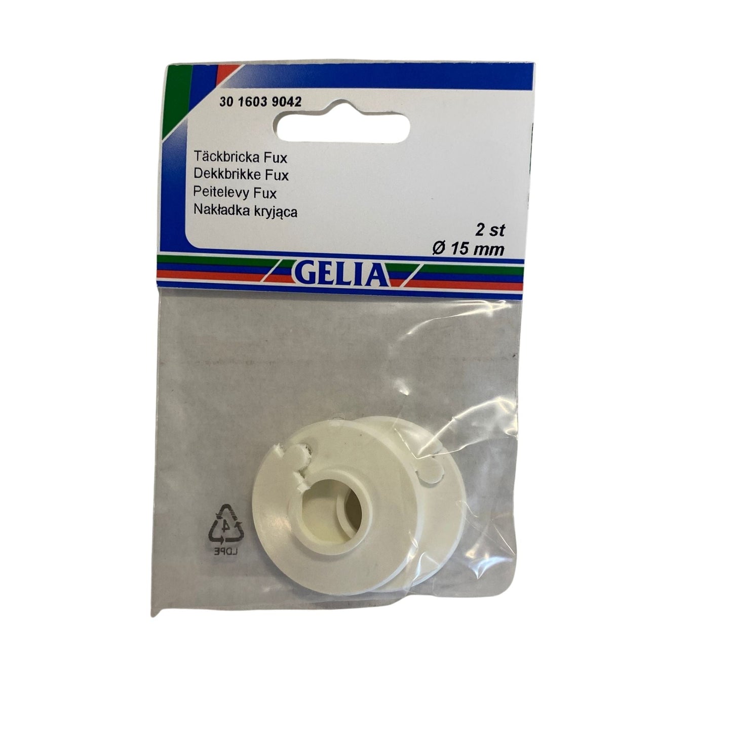 GELIA täckbricka Fux Ø15mm, 2-pack förpackning
