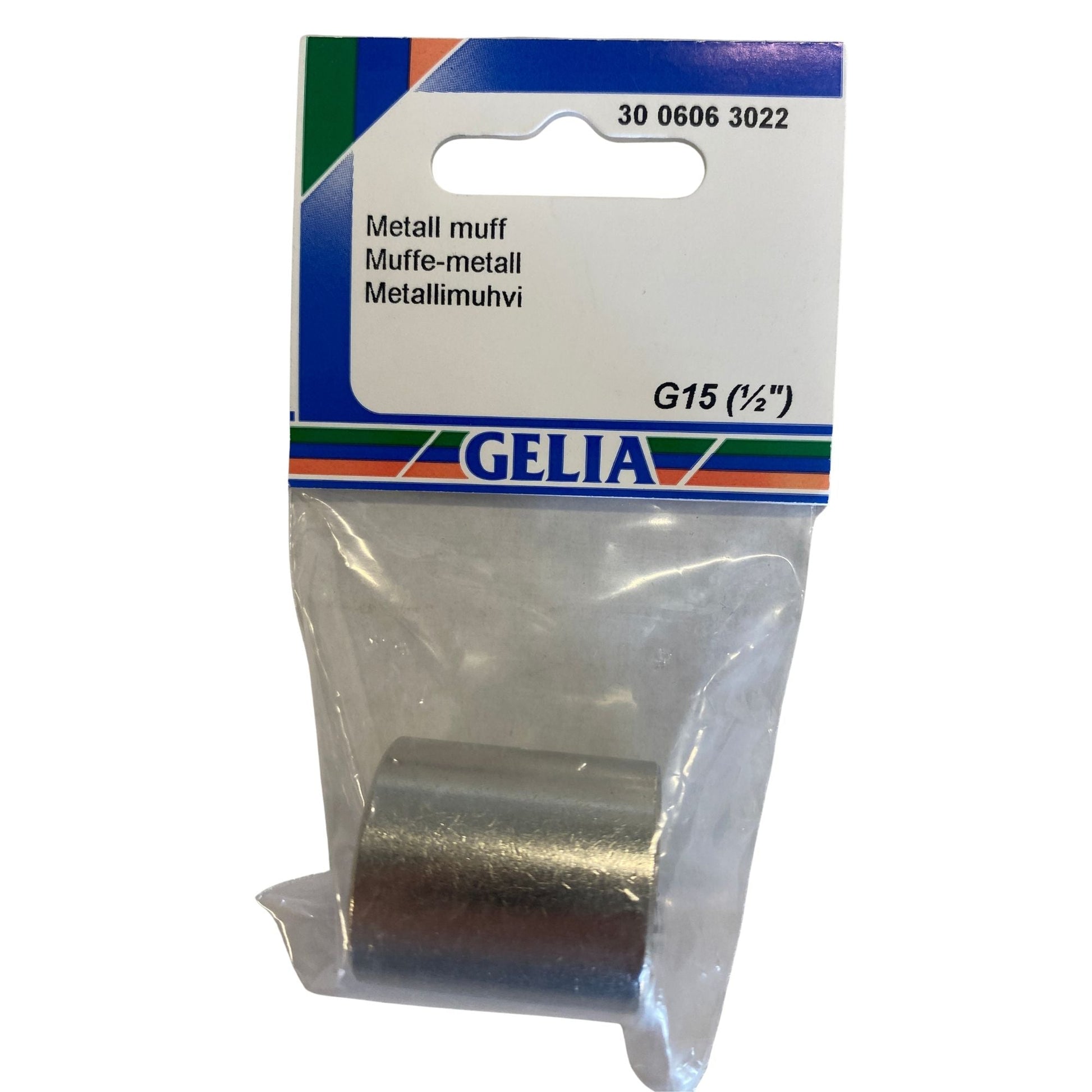 Muff metall GELIA G15 förpackning