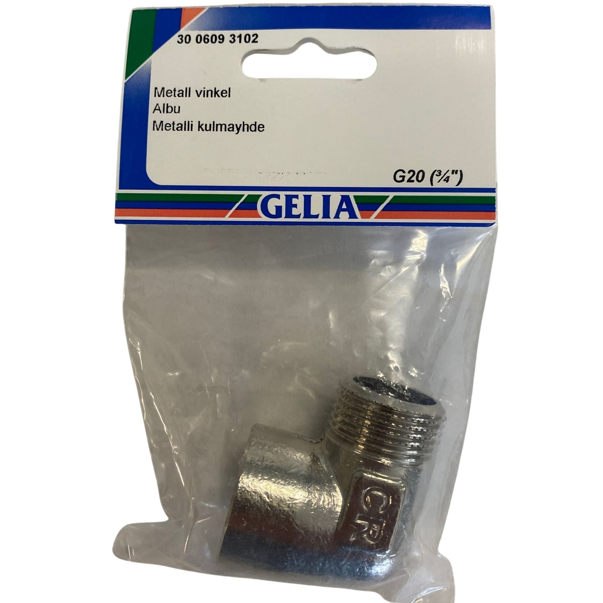 Vinkel metall GELIA G20 förpackning