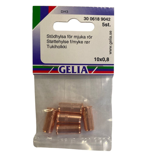 Stödhylsa för mjuka rör GELIA 10x0,8 förpackning 5st