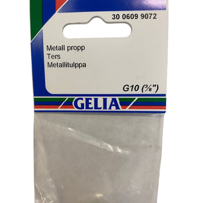 GELIA metallpropp G10 3/8" - närbild på förpackning