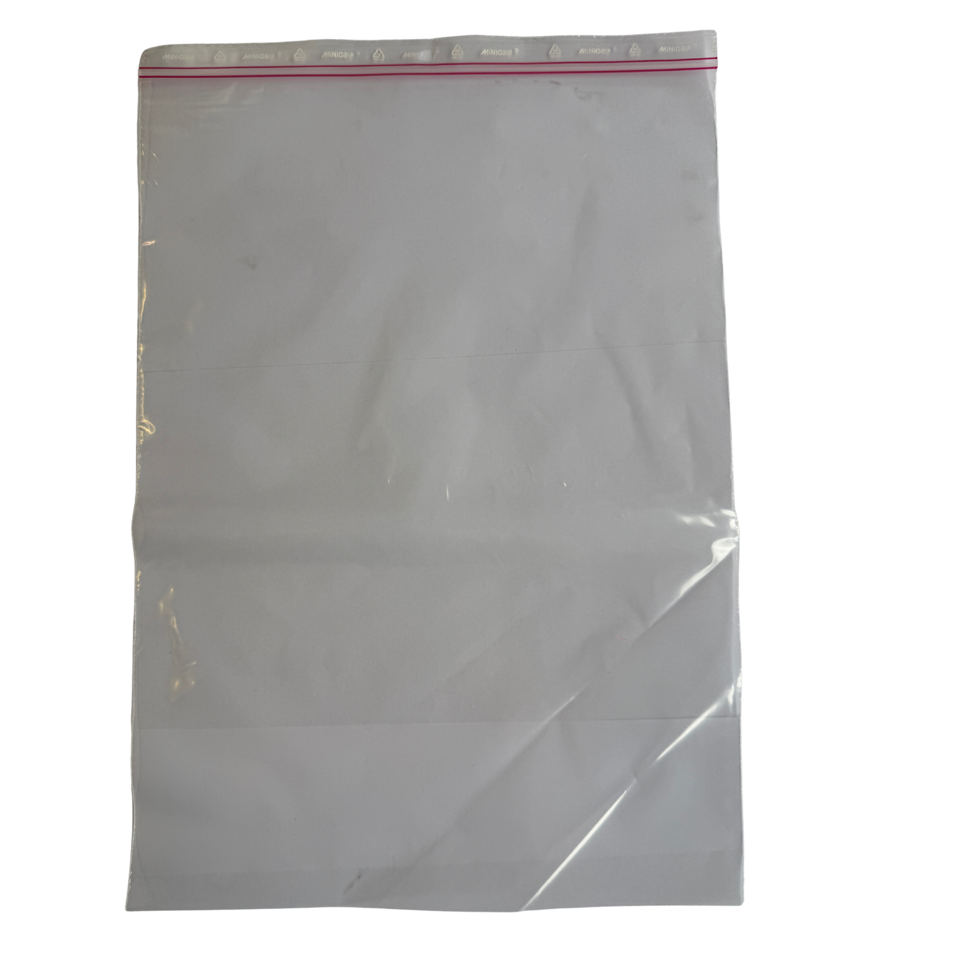 Blixtlåspåse Minigrip 250x350 mm med återförslutningsbar dragspärr