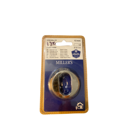 Cylinderring oval 13 mm blank nickel Ø54 mm i blisterförpackning från Millers