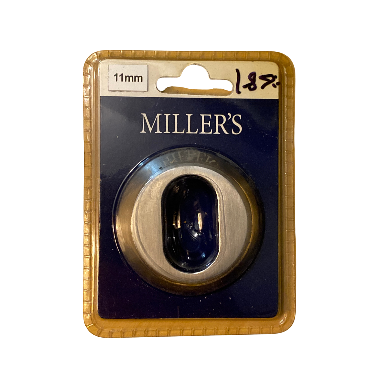 Cylinderring oval 11 mm matt krom i blisterförpackning från Millers
