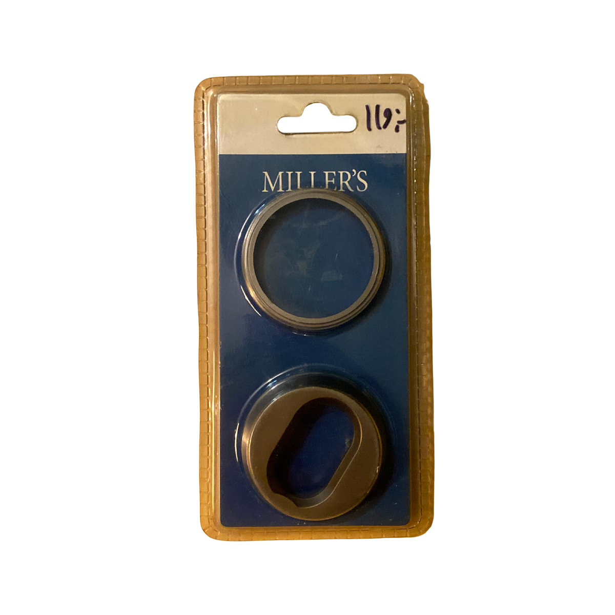 Cylinderring Multi oval grafit tvådelad med täckring och lös ring i förpackning från Millers