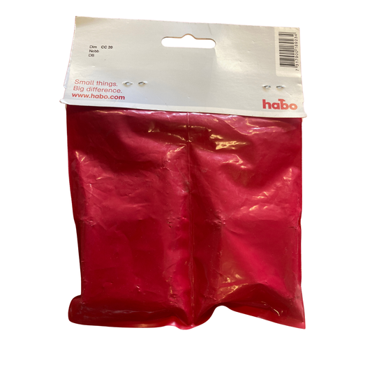 Lådhandtag Ellen CC 20 mm 2-pack, baksida av förpackningen med dimension och streckkod