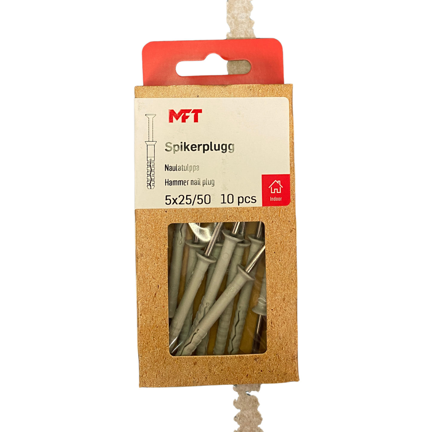 MFT spikplugg 5x25/50 i förpackning 10 stycken
