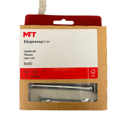 MFT expanderspik 8x90 4 stycken i förpackning