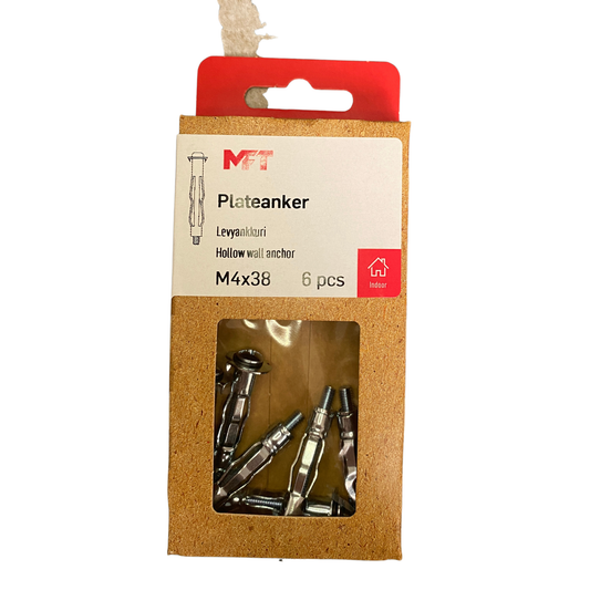 MFT metallexpander M4x38 6 stycken i förpackning