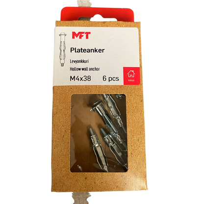 MFT metallexpander M4x38 för gipsvägg förpackning framsida