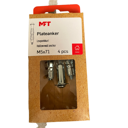 MFT metallexpander M5x71 för gipsvägg förpackning framsida