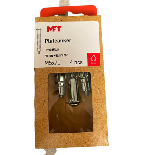 MFT metallexpander M5x71 för gipsvägg förpackning framsida