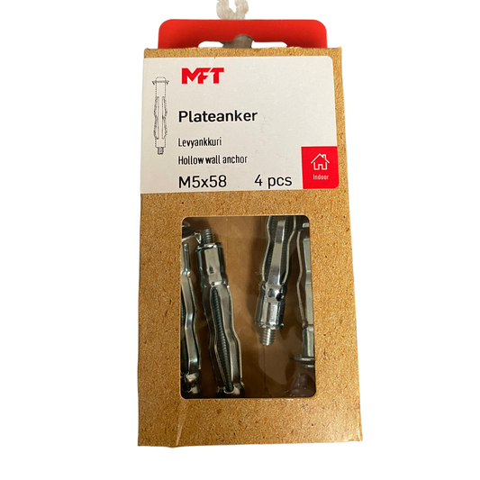 MFT metallexpander M5x58 för gipsvägg förpackning framsida