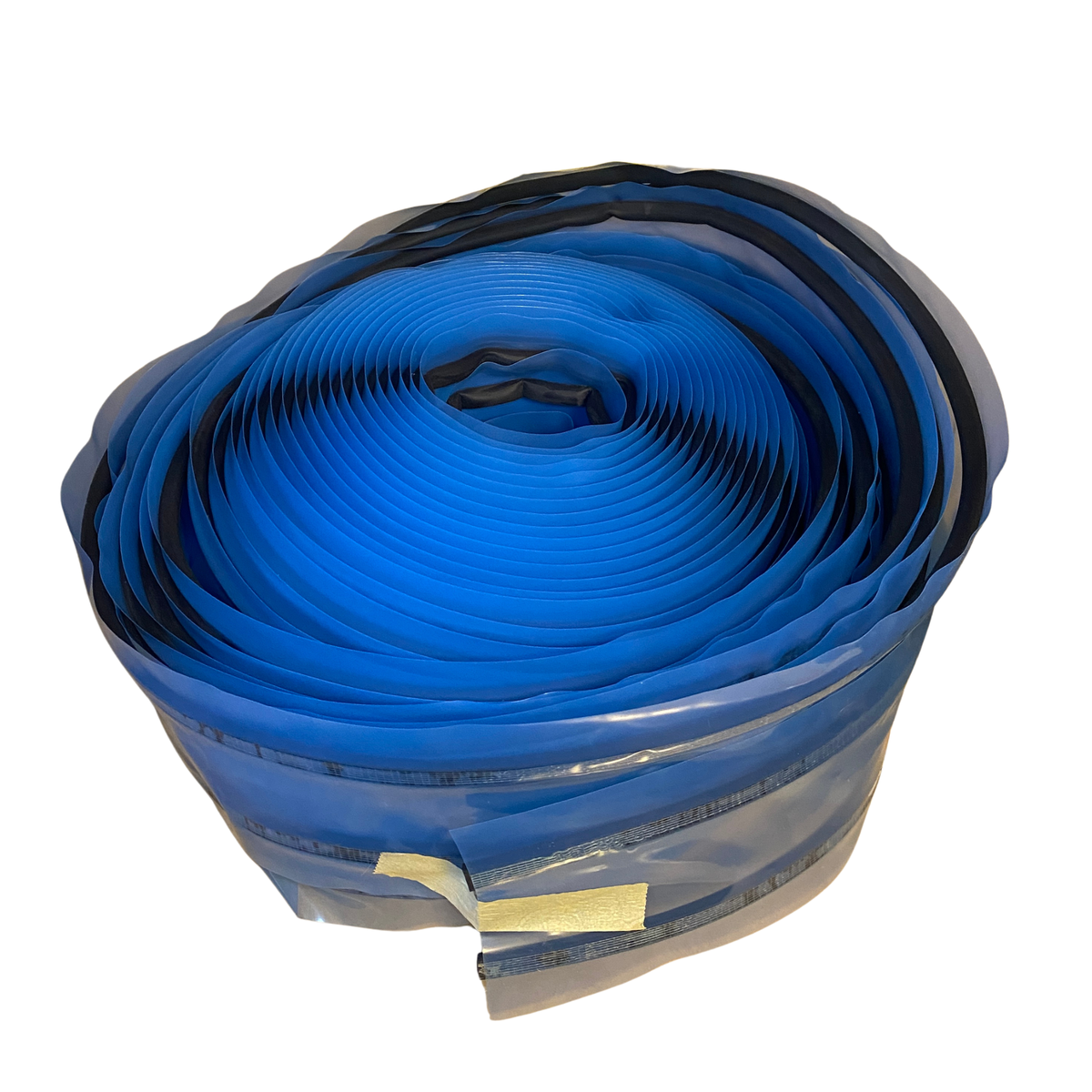 PAROC XSS 001 S-list uppifrån blå rulle cellgummi på polyetylenfolie 125x25000mm