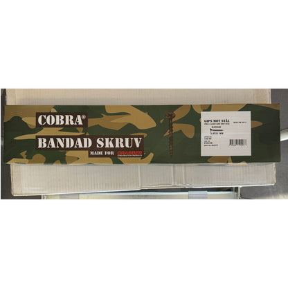 Cobra Bandad Skruv gips mot stål 3,8x51 mm, förpackningskartong med produktetikett