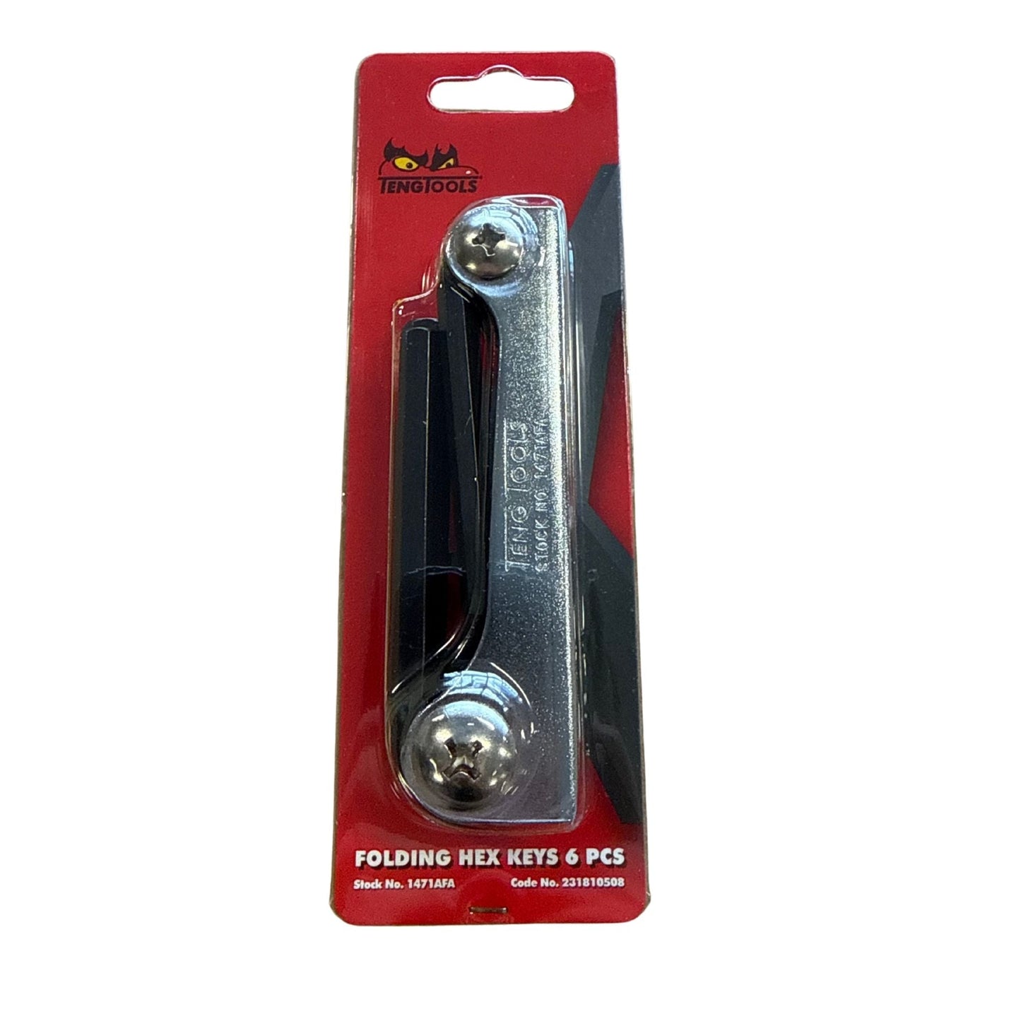 Teng Tools sexkantnyckelsats 1/8-3/8" i förpackning, tumstorlekar