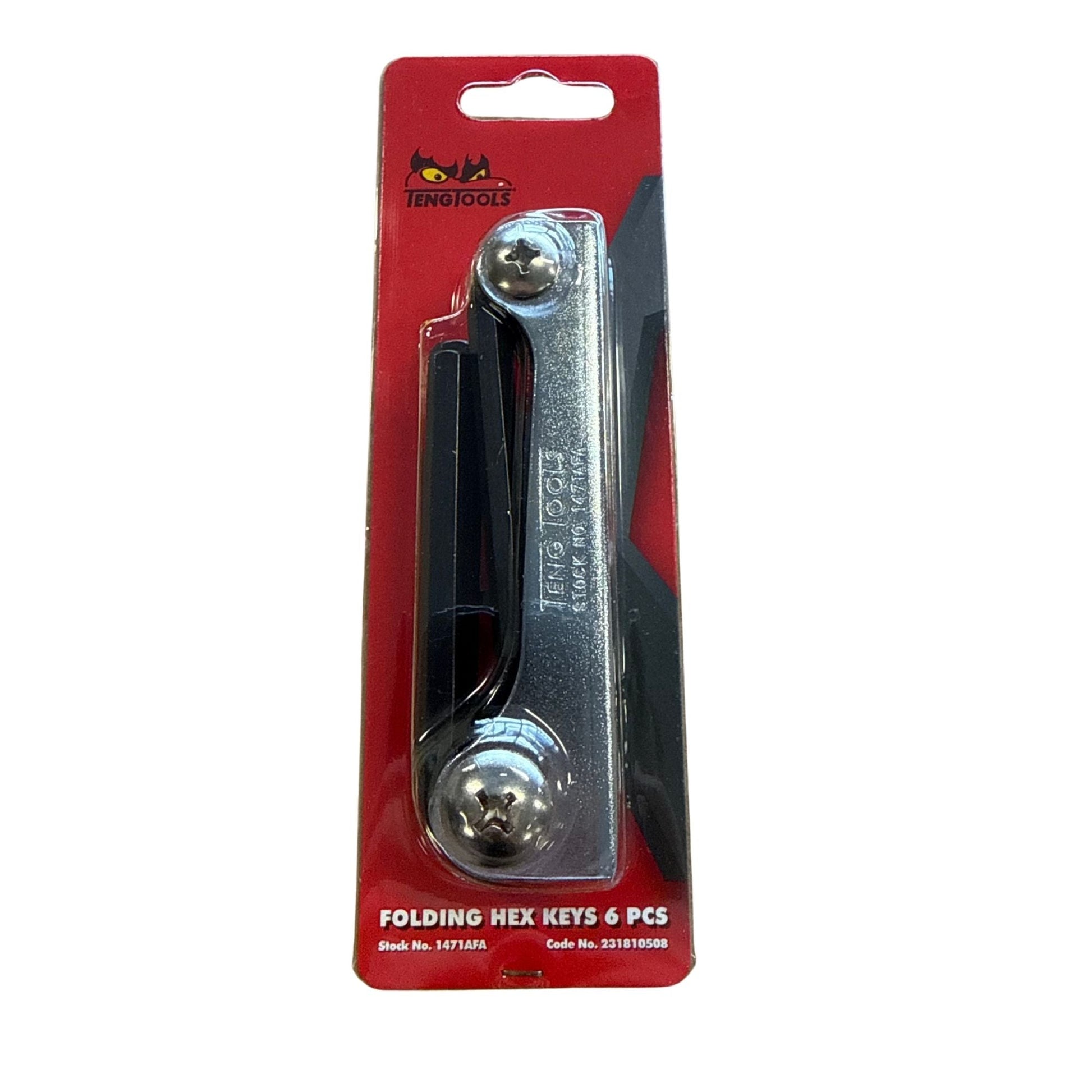 Teng Tools sexkantnyckelsats 1/8-3/8" i förpackning, tumstorlekar