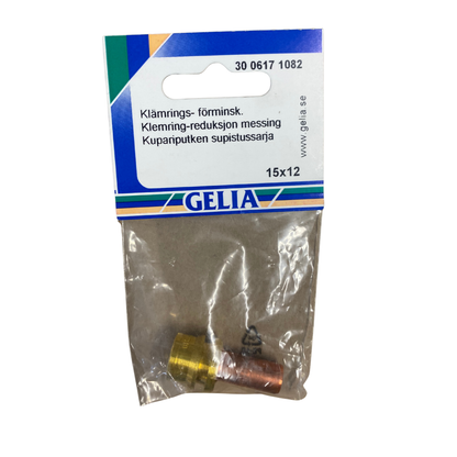 Klämringsförminskning 15x12 mm GELIA i förpackning, framsida