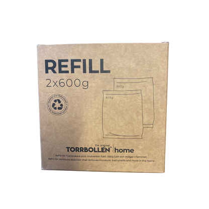 Torrbollen Home refill 2x600g förpackning framsida