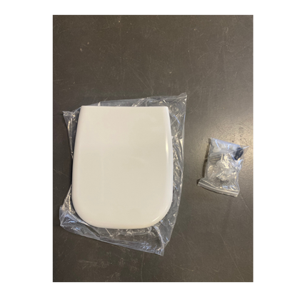 Toalettsits Duravit D-Code vit uppackad med monteringsdetaljer