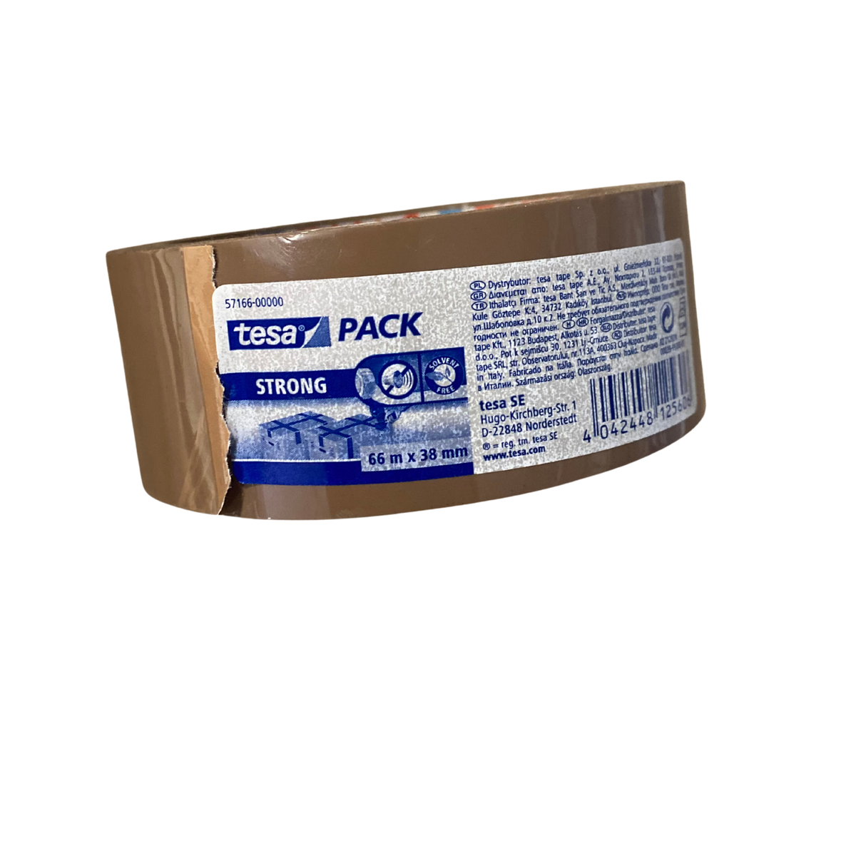 Packtejp Tesa Pack Strong brun 66m x 38mm rulle
