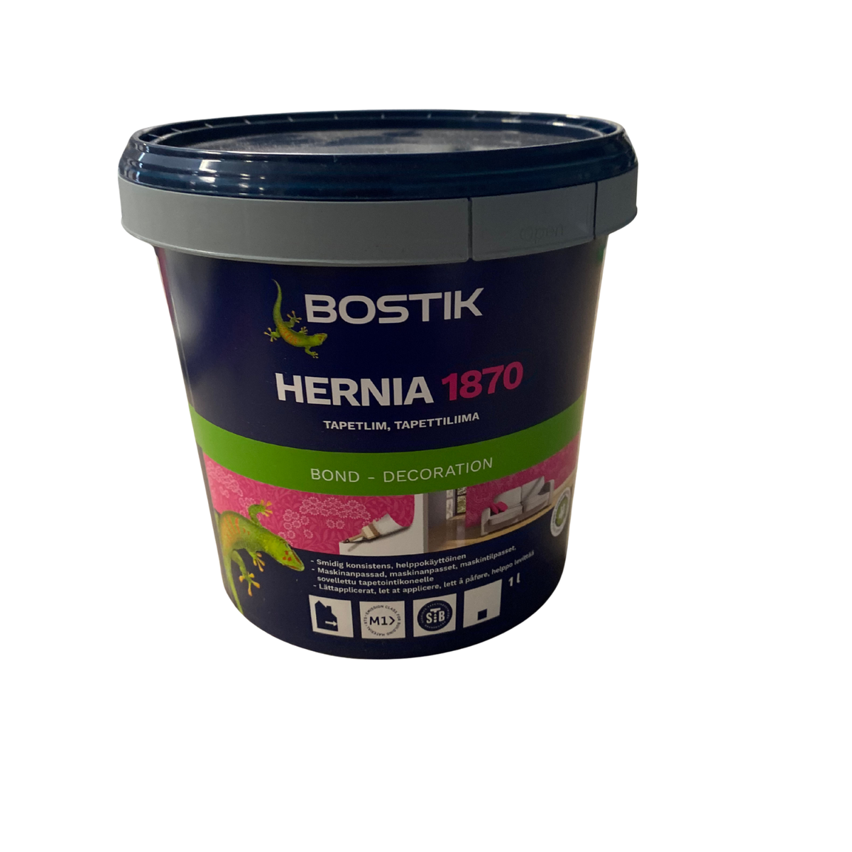 Tapetlim Bostik Hernia 1870 1 liter hink framsida