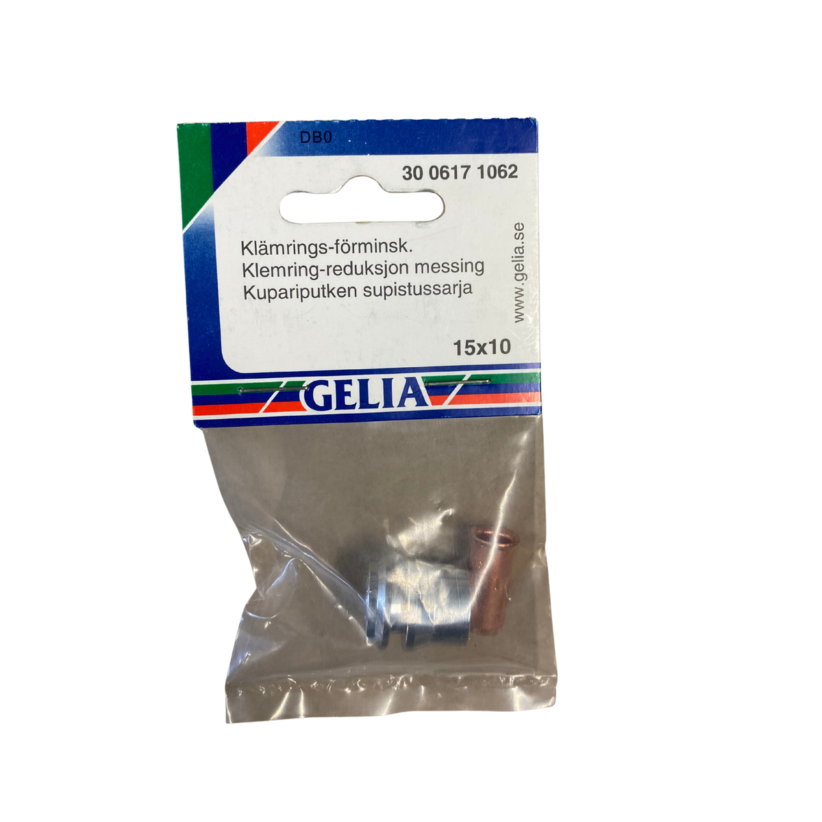 Klämrings-förminskning Gelia 15x10 mm förpackning framsida