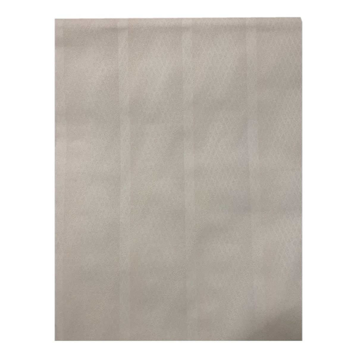 Tapet B95 utrullad med beige diagonala ränder och rätmönster