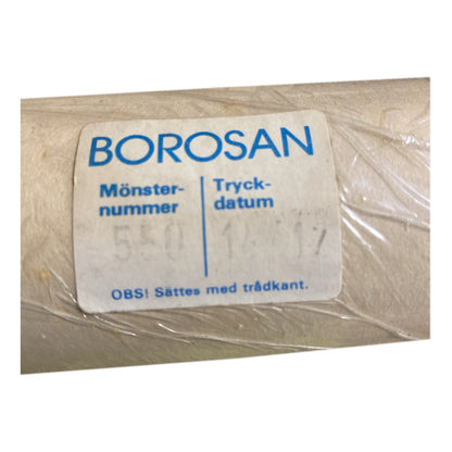 Tapetrulle Borosan 550 med etikett