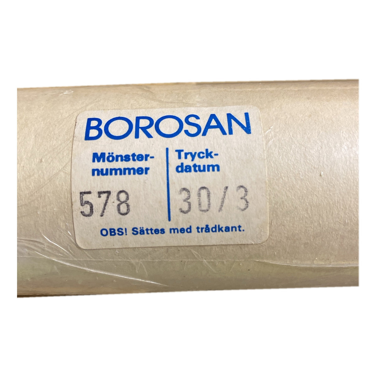 Tapetrulle Borosan 578RA med etikett