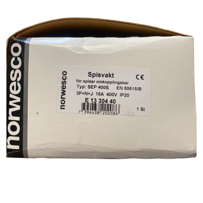 Förpackning med Norwesco Spisvakt SEP 400S, framsida med produktetikett