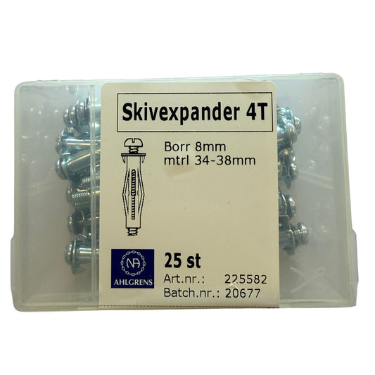 Skivexpander 4T Nils Ahlgren hålrumsanker för gipsskivor i förpackning