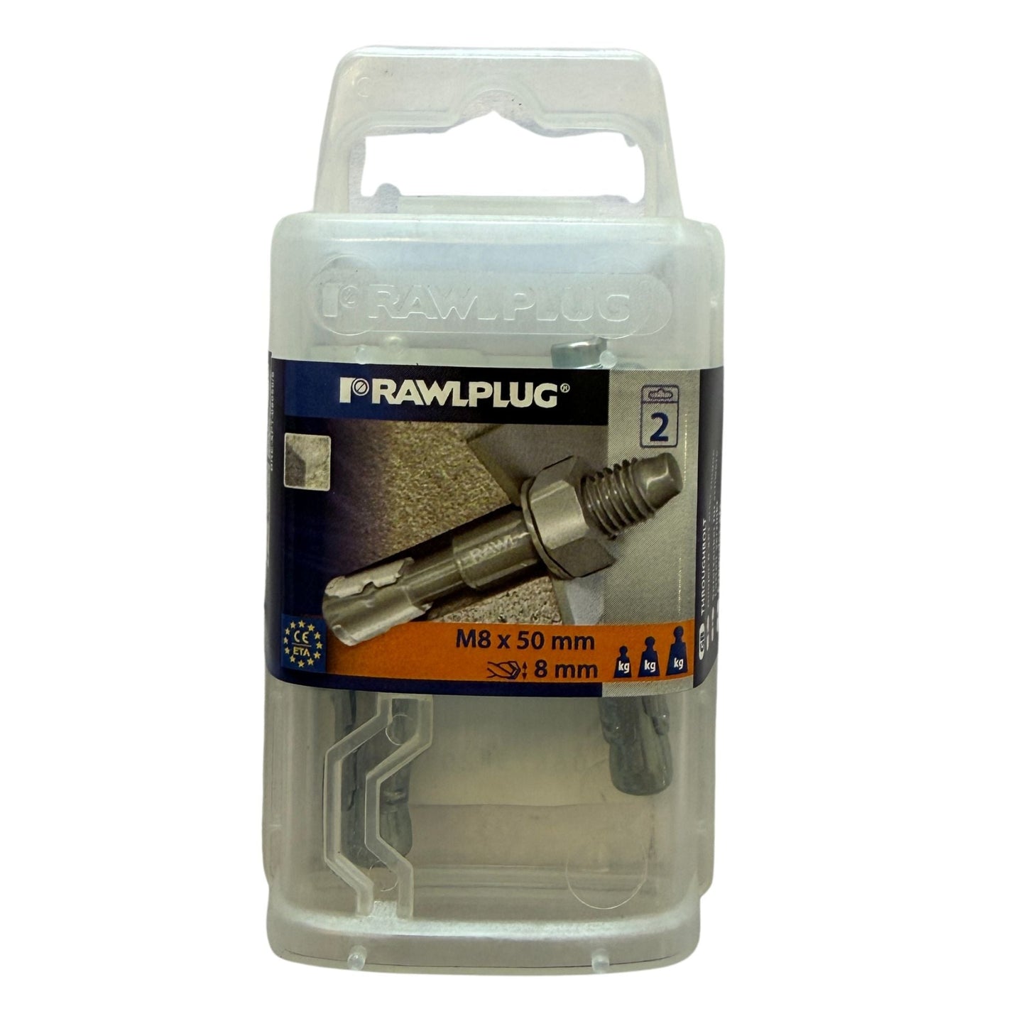 Metallexpander M8x50 Rawlplug i förpackning