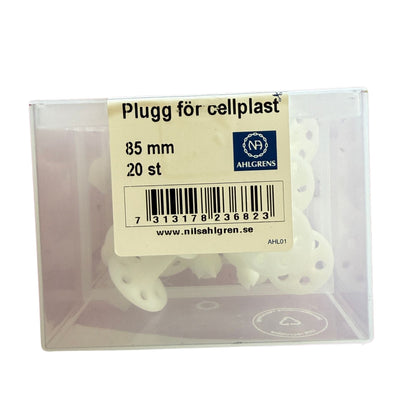 Plugg för cellplast 85mm Nils Ahlgren förpackning med streckkod