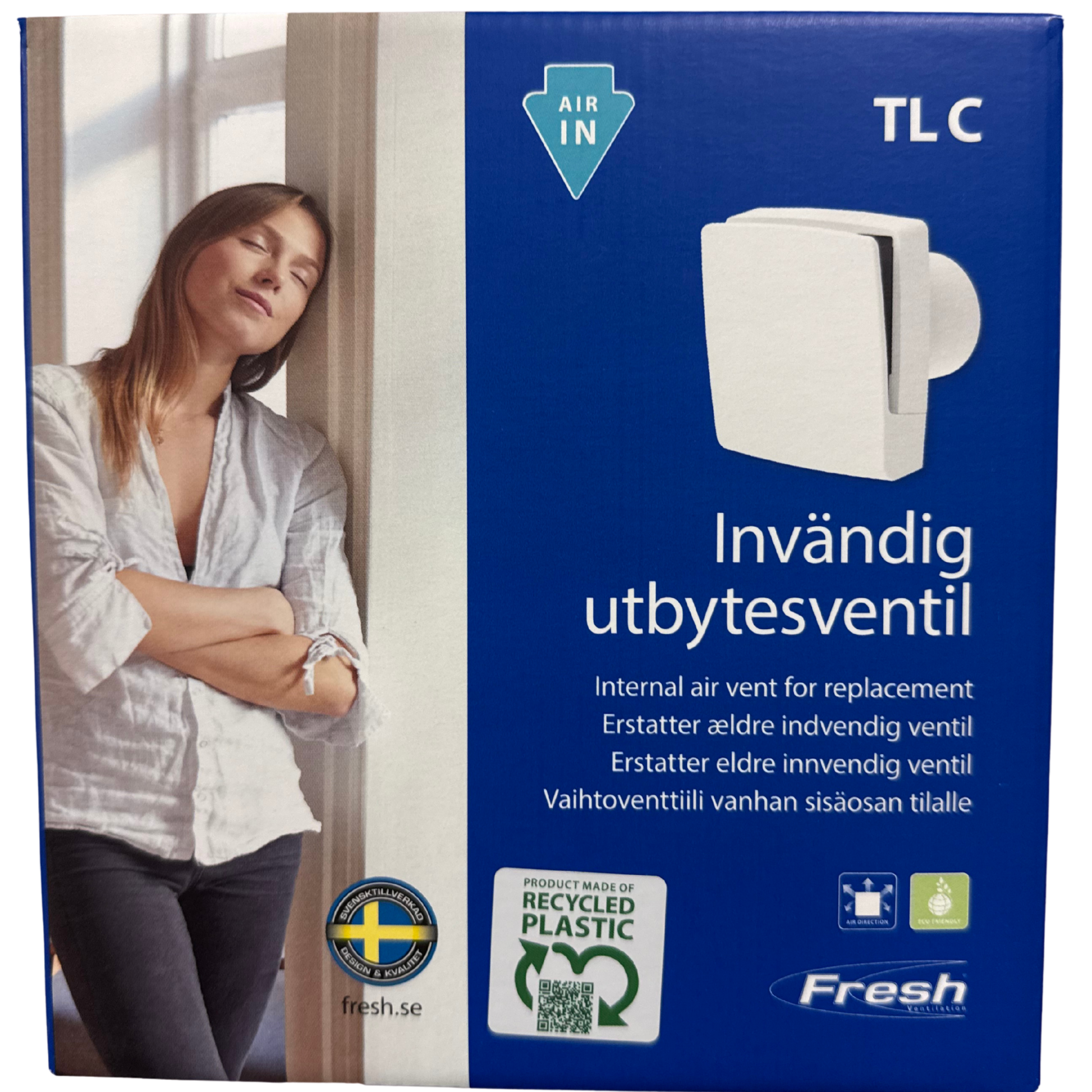 Väggventil invändig utbytesventil TL C förpackning med produktbild