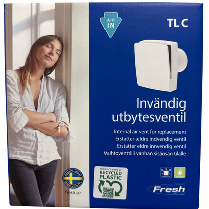 Väggventil invändig utbytesventil TL C förpackning med produktbild