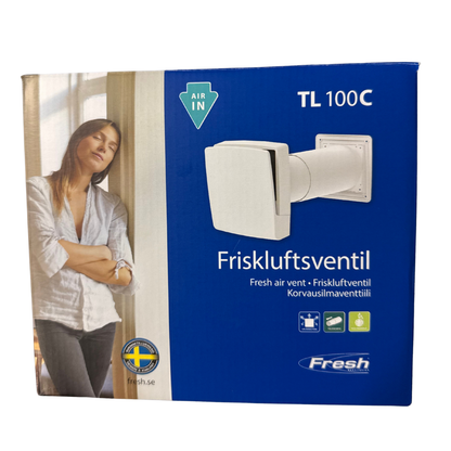 Friskluftsventil TL 100C Fresh i originalförpackning, framsida