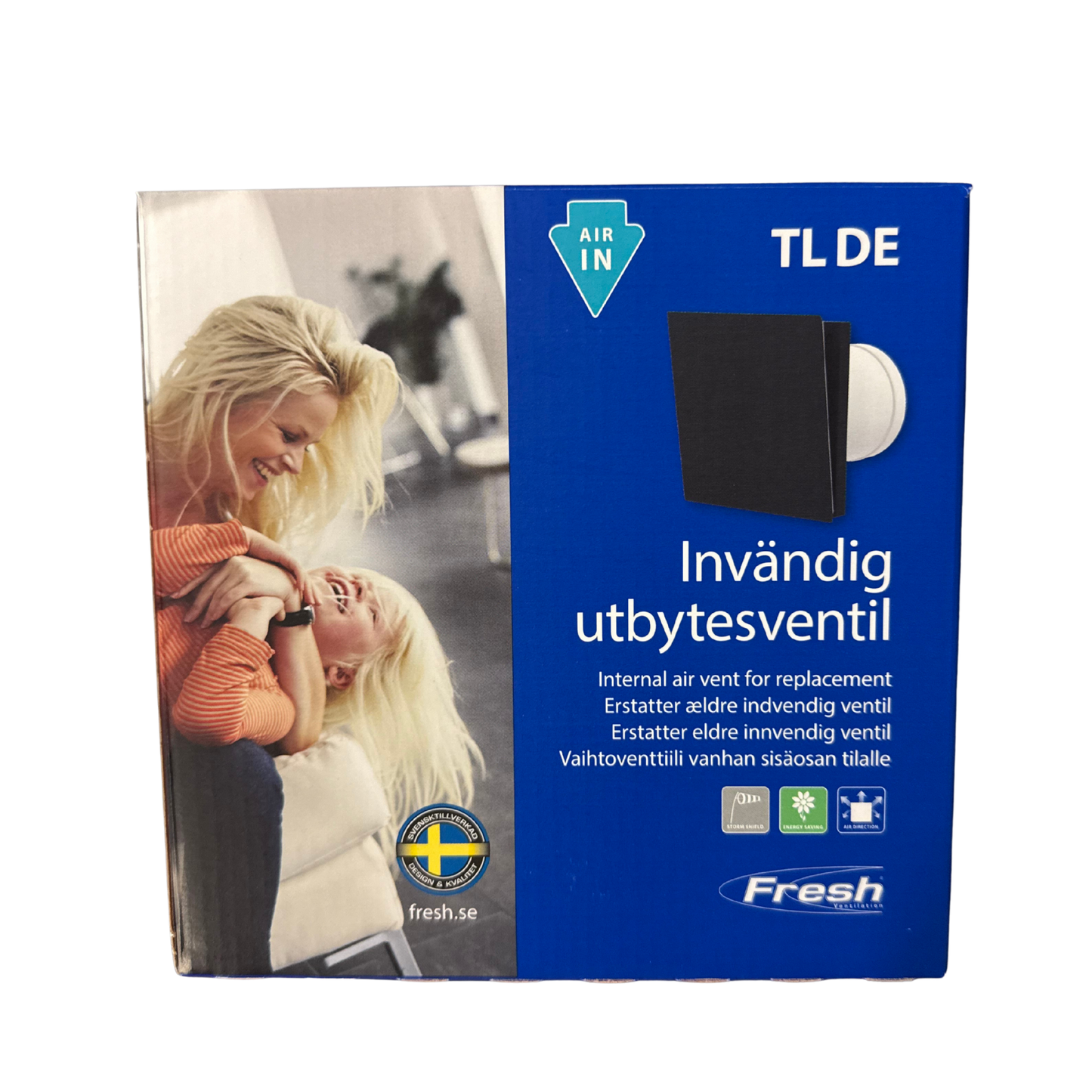 Invändig utbytesventil TL DE Fresh i originalförpackning, svart front