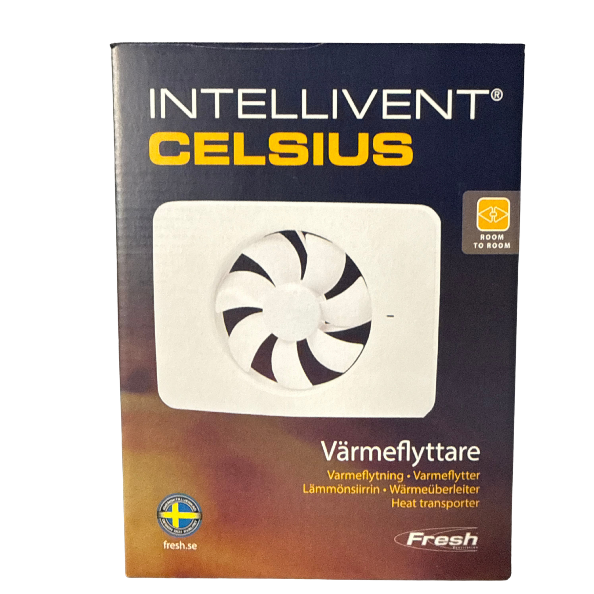 Värmeflyttare Intellivent Celsius Fresh i originalförpackning, framsida
